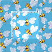 Whimsical fliegendes Bienenaquarellkunstmuster Stoff (Kachel)