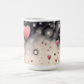 Whimsical Floating Heart Liebe Verwandlungstasse (Zentrum)