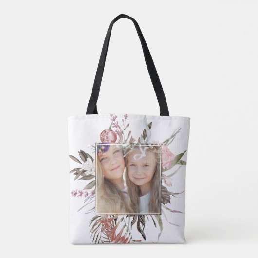 Whimsical Floral Bouquet Foto Tasche (Rückseite)