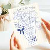 Whimsical Floral Bridal Dusche Einladung