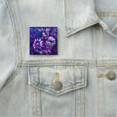 Whimsical Floral Bunny Rabbit Personalisiert Namensschild (Beispiel)