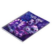 Whimsical Floral Bunny Rabbit Personalisiert Notizblock (Linke Seite)