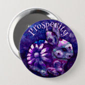Whimsical Floral Bunny Rabbit Personalized Button (Vorne & Hinten)