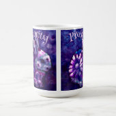 Whimsical Floral Bunny Rabbit Personalized Kaffeetasse (Mittel)