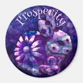 Whimsical Floral Bunny Rabbit Personalized Magnet (Vorne)