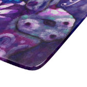 Whimsical Floral Bunny Rabbit Personalized Schneidebrett (Ecke)