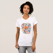 Whimsical Floral Burst - Women's  Artistic T-Shirt (Vorne ganz)