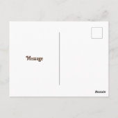 Whimsical Floral Butterfells spielerisches Design Postkarte (Rückseite)