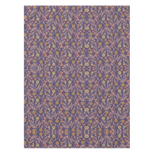 Whimsical Floral Design mit Reben auf violettem Hi Tischdecke