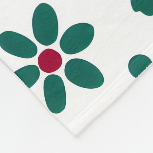 Whimsical Floral Dots Fleecedecke (Ecke)