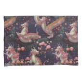 Whimsical Floral Dragons Kissenbezug (Vorderseite-Rechts)