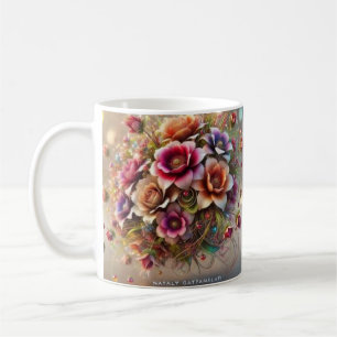 Whimsical Floral Dream von Nataly Gattamelati Kaffeetasse