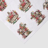 Whimsical Floral Easter for Shells  Decoupage Seidenpapier (Ausschnitt)