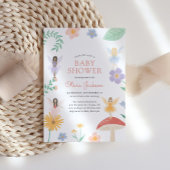 Whimsical Floral Fairy Baby Dusche Einladung