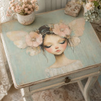 Whimsical Floral Fairy Butterfly Wings Decoupage