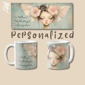 Whimsical Floral Fairy Butterfly Wings Individuell Kaffeetasse