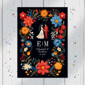 Whimsical Floral Fiesta Wedding Programm