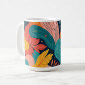 Whimsical Floral Flow Mug Kaffeetasse (Vorderseite Links)