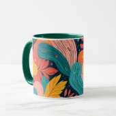 Whimsical Floral Flow Tasse (Vorderseite Links)