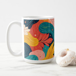 Whimsical Floral Flow Tasse