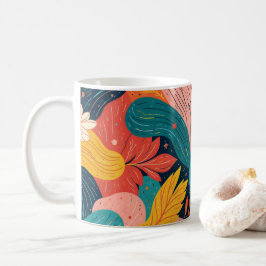 Whimsical Floral Flow Tasse