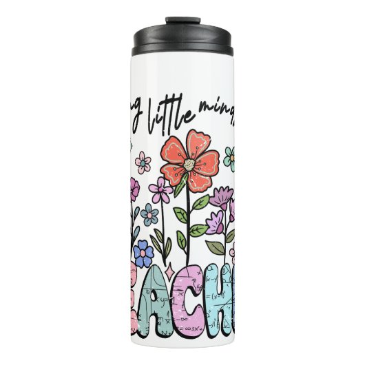 Whimsical Floral Garden Teacher Thermosbecher (Vorderseite)