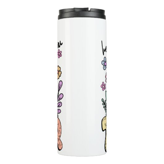 Whimsical Floral Garden Teacher Thermosbecher (Rückseite)