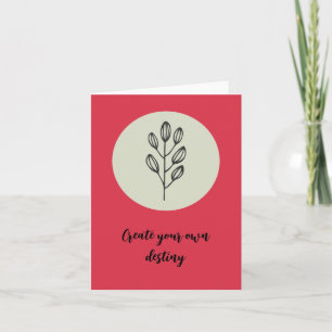 Whimsical Floral Illustration Besondere Anlass Karte