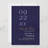 Whimsical Floral Illustration Garden Foto Hochzeit Save The Date (Rückseite)
