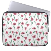 Whimsical Floral Laptop Case - Scribbly Blume (Vorderseite)
