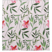 Whimsical floral Light & Love Duschvorhang (Vorderseite)