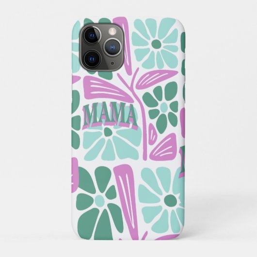 Whimsical Floral Mama  Case-Mate iPhone Hülle (Rückseite)