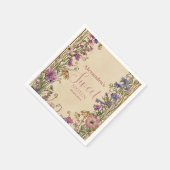Whimsical Floral Meadow Sweet Sixteen Serviette (Ecke)