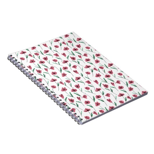 Whimsical Floral Notebook - Scribbly-Blume Notizblock (Rechte Seite)