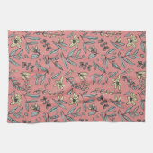 Whimsical Floral on Blush Kitchtuch Geschirrtuch (Horizontal)