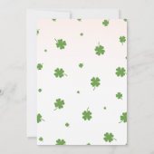 Whimsical Floral Red Cute Bug Ladybug 1st Birthday Einladung (Rückseite)