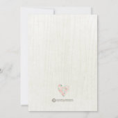 Whimsical Floral Save the Date Fotokarte (Rückseite)