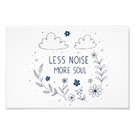 Whimsical Floral Soul Quote Line Art Fotodruck