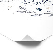 Whimsical Floral Soul Quote Line Art Fotodruck (Ecke)