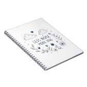 Whimsical Floral Soul Quote Line Art Notizblock (Rechte Seite)