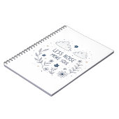 Whimsical Floral Soul Quote Line Art Notizblock (Linke Seite)