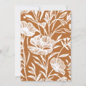 Whimsical Floral Wedding Einladung (Rückseite)