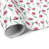 Whimsical Floral Wrapping Paper - Scribbly Blume Geschenkpapier (Rolleneckpunkt)
