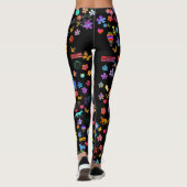 Whimsical Floral Yoga Leggings (Rückseite)