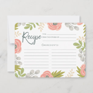 Whimsical Florals Rezept Card