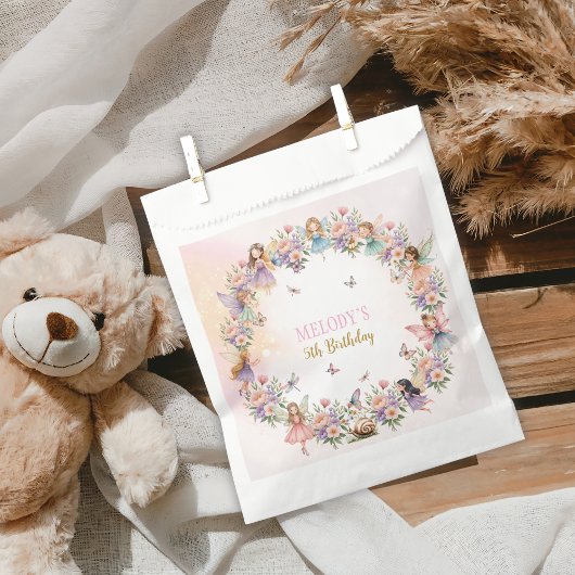 Whimsical flower fairy garden 5th birthday  geschenktütchen