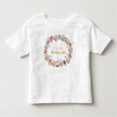 Whimsical flower fairy garden birthday  kleinkind t-shirt (Vorderseite)