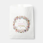 Whimsical Flower Fairy Garten 2. Geburtstag Geschenktütchen (Vorderseite)