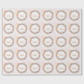 Whimsical Flower Fairy Garten 4. Geburtstag Geschenkpapier (Flach)