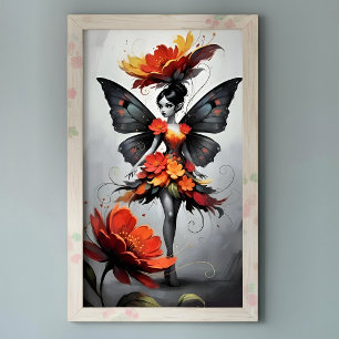 Whimsical Flower Fairy Poster